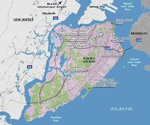 New York City - Karte von Staten Island ©newyork.de