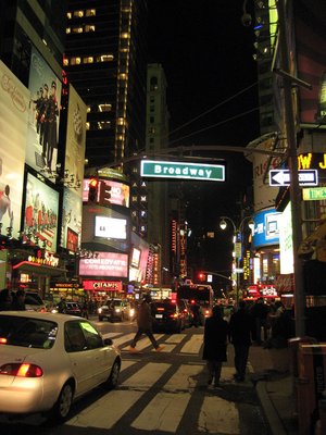 Broadway bei Nacht, © Ulrike Graeff, Newyork.de