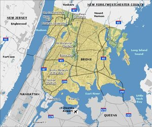 New York City - Karte der Bronx ©newyork.de